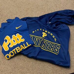 University of Pittsburgh hoodie and T-shirt